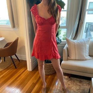 Girly coral Free People Mini